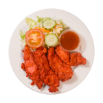 Chicken Pakora X5 With Chilli Sauce 