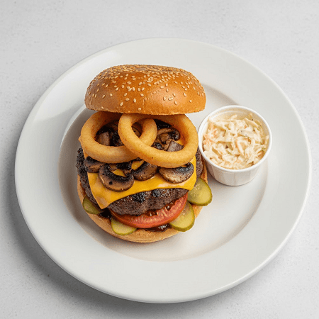 Bbq Pulled Pork Gourmet Burger 