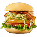 Chicken Burger With Bacon  Single 