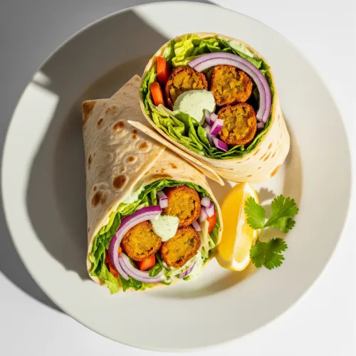 Veg Pakora Wrap 