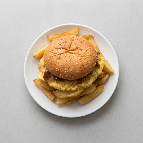 Kids Hamburger Roll & Chips 