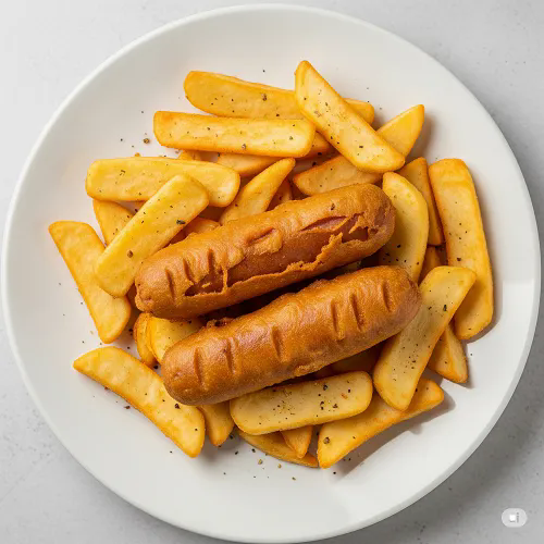 Kids Sausage X2 & Chips 